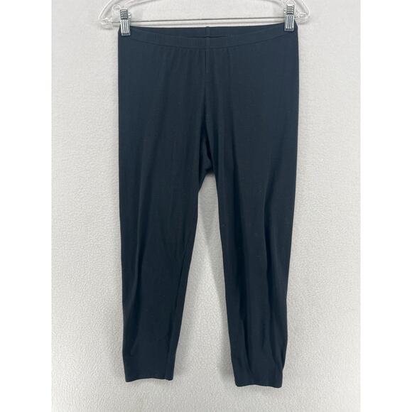 Eileen Fisher Pants - EILEEN FISHER Leggings S Organic Cotton Stretch Jersey Pull On Black USA